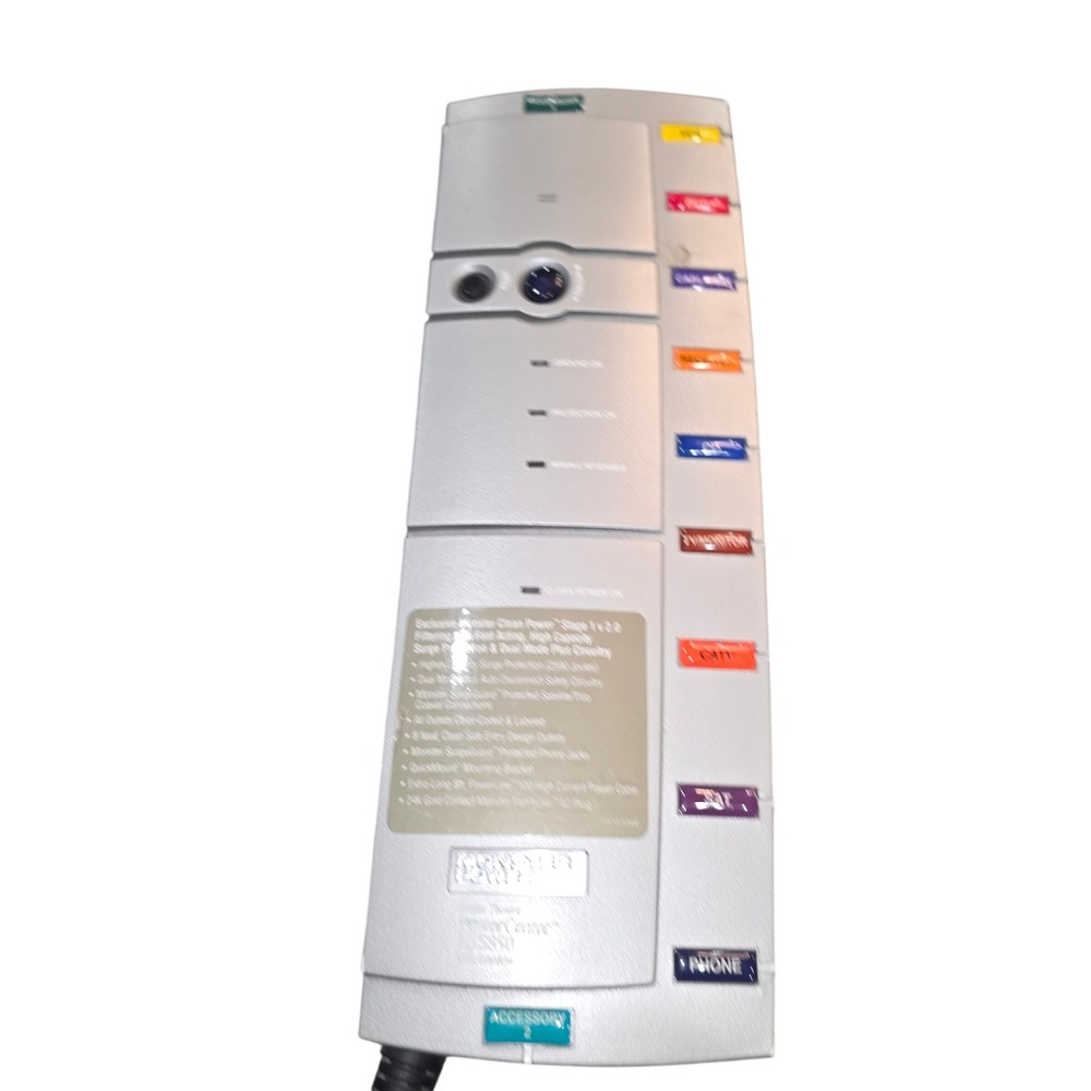 Monster Power HTS850‎ Home Theater Power Center Surge Protector 8 Outlet